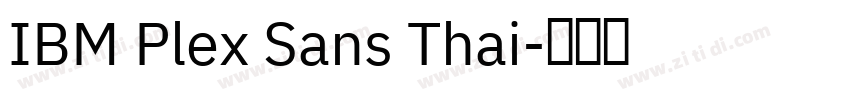 IBM Plex Sans Thai字体转换